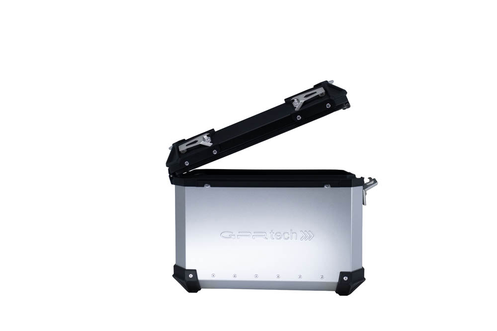 Benelli TRK 502 2017-2020 Side Cases 38 Liters + 38 Liters GPR TECH Silver Aluminum