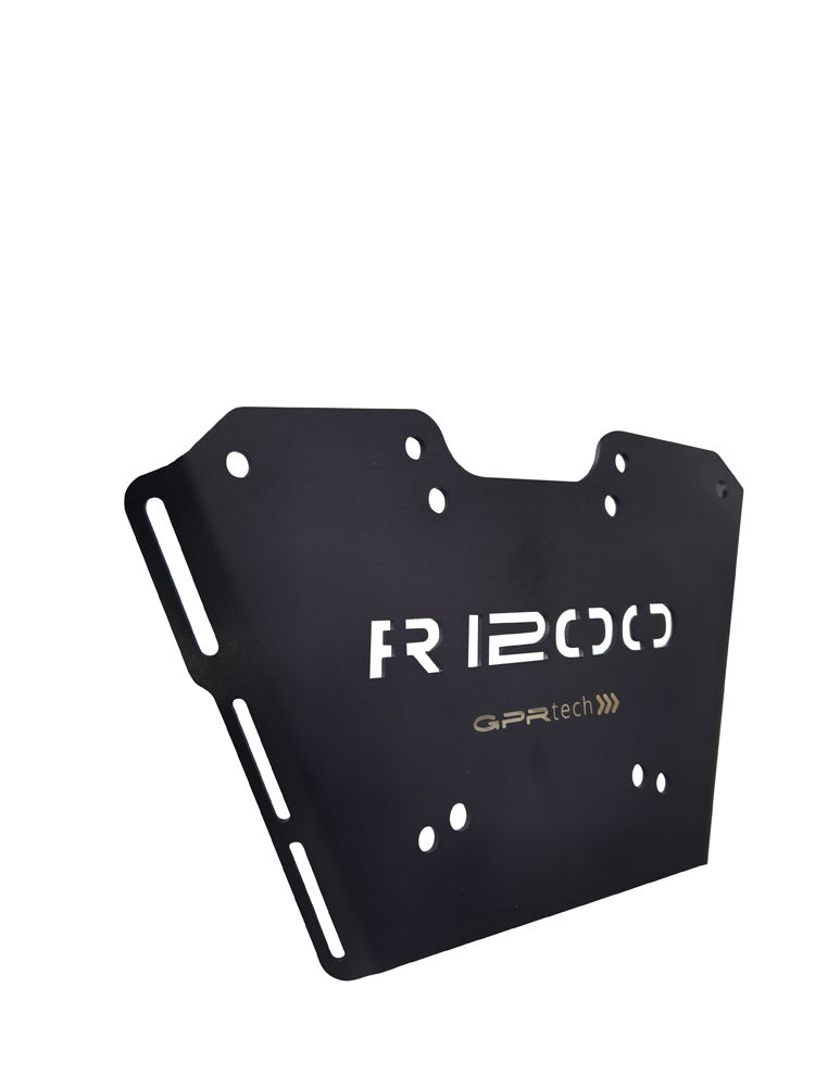 BMW R1200RS LC 2015-2016 Top Case Mounting Plate 55 Liters GPR TECH Black Aluminum