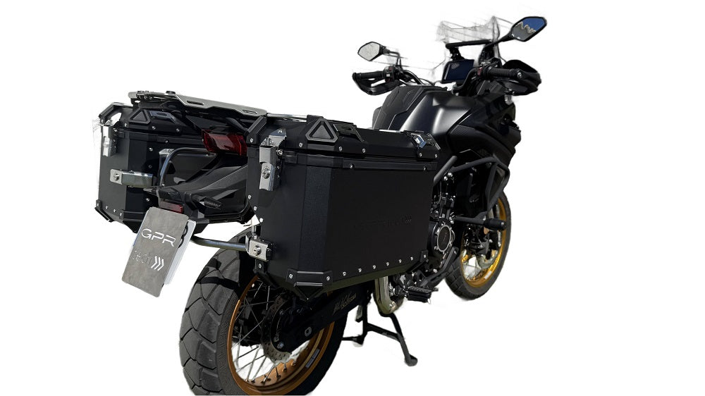 Voge 525DSX 2023-2025 Side Cases 38 Liters + 32 Liters GPR TECH Black Aluminum
