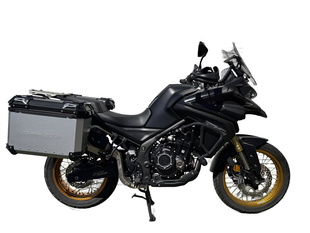Maletas laterales Voge 525DSX 2023-2025 38 litros + 32 litros GPR TECH Aluminio plateado