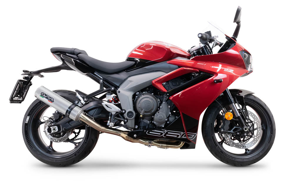 Triumph Daytona 660 2023-2025 Exhaust GPR M3 Inox Full System High Level