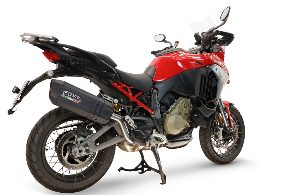 Échappement GPR Hyper Sonic Black Titanium Slip-On pour Ducati Multistrada V4 V4S 2025-2026