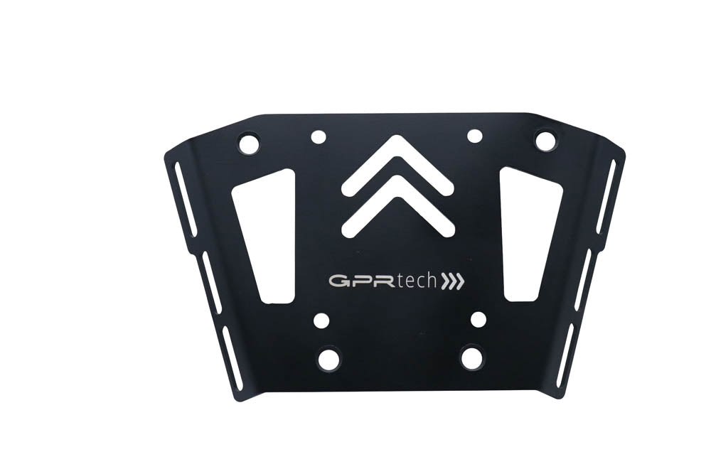 Honda X-Adv 750 2021-2024 e5 Top Case Mounting Plate 35 Liters - 45 Liters GPR TECH Black Aluminum