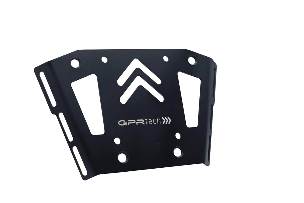 Honda X-Adv 750 2021-2024 e5 Top Case Mounting Plate 35 Liters - 45 Liters GPR TECH Black Aluminum