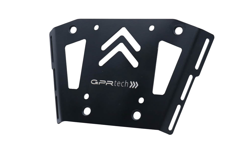 Honda X-Adv 750 2021-2024 e5 Top Case Mounting Plate 35 Liters - 45 Liters GPR TECH Black Aluminum