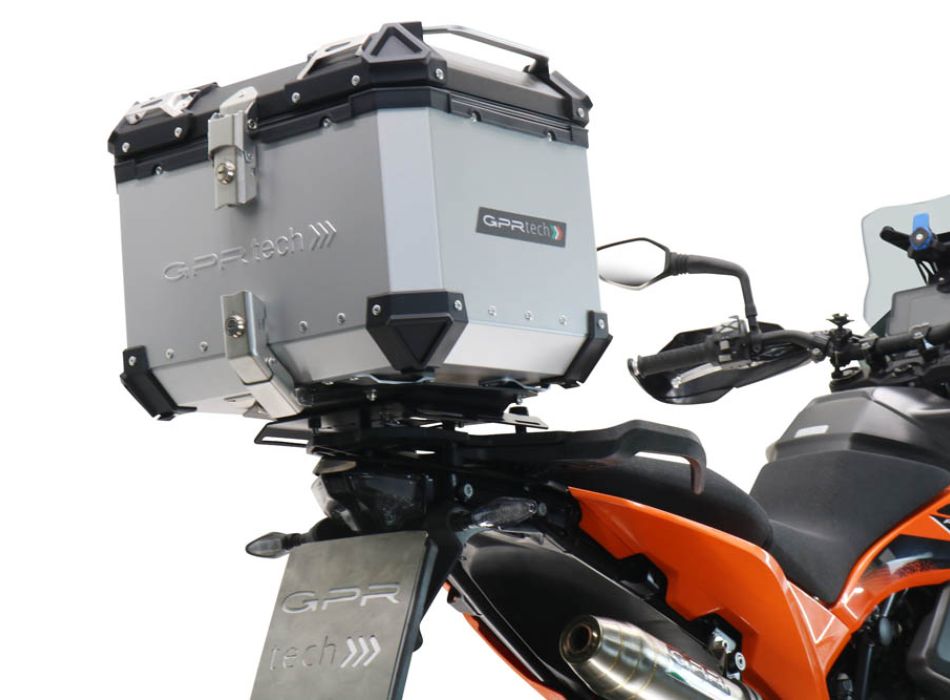 Ktm SMT 890 2023-2024 Top Case 35 Liters GPR TECH Silver Aluminum