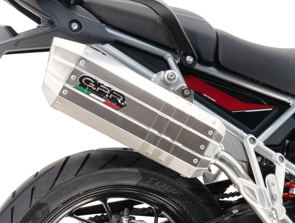 BMW F700GS 2011-2015 Exhaust GPR Hyper Sonic Inox Slip-On