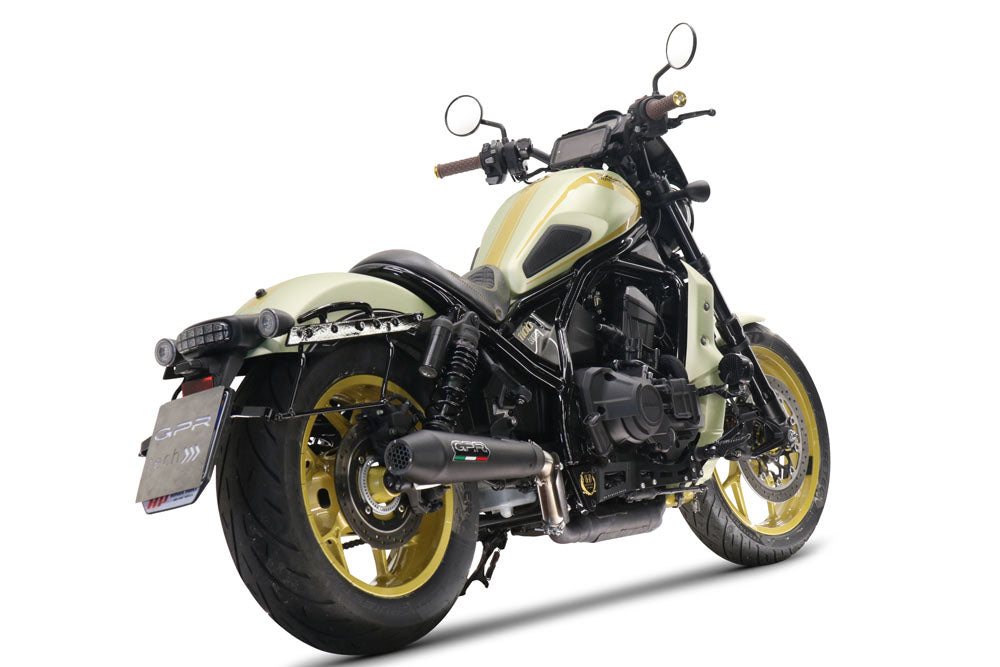 Escape GPR Ultracone Nero Slip-On para Honda Rebel 1100 2021-2024