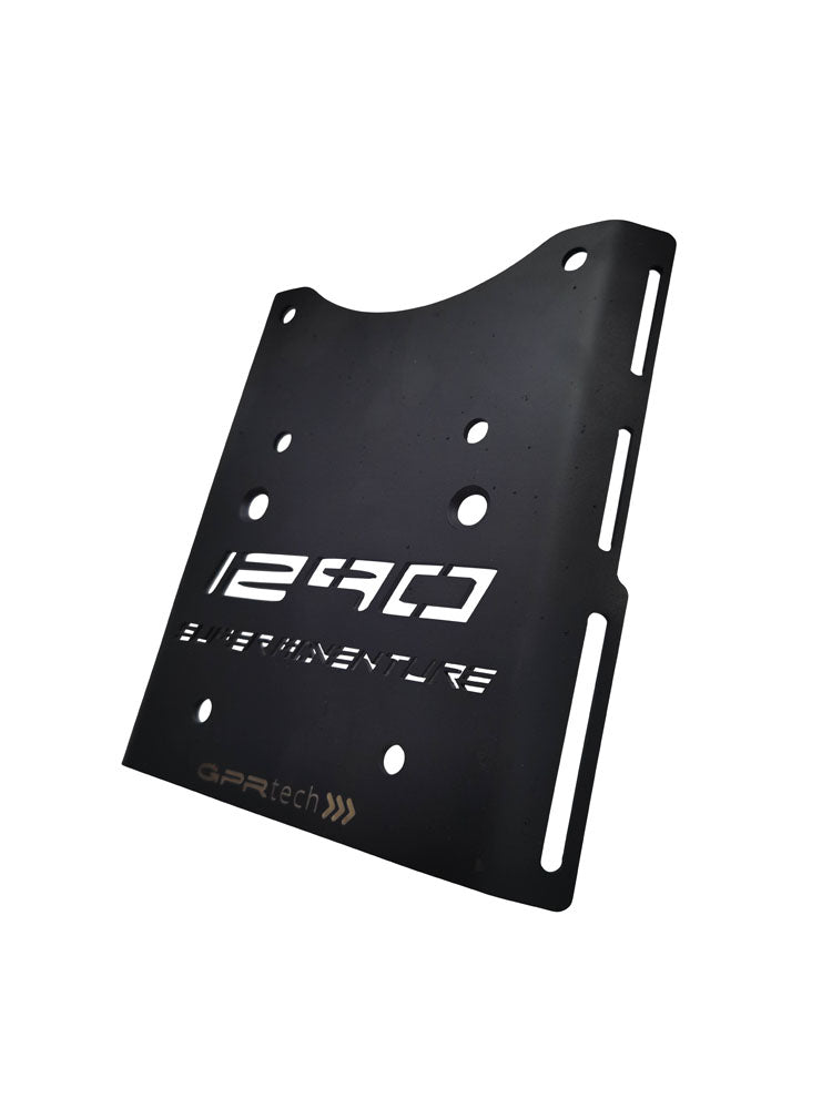 Placa de montaje para baúl superior KTM LC 8 1290 Super Adventure RS 2021-2024 e5 55 litros GPR TECH Aluminio negro