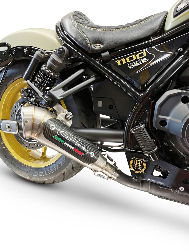 Honda Rebel 1100 2021-2024 Exhaust GPR Powercone Evo Slip-On - photo 2