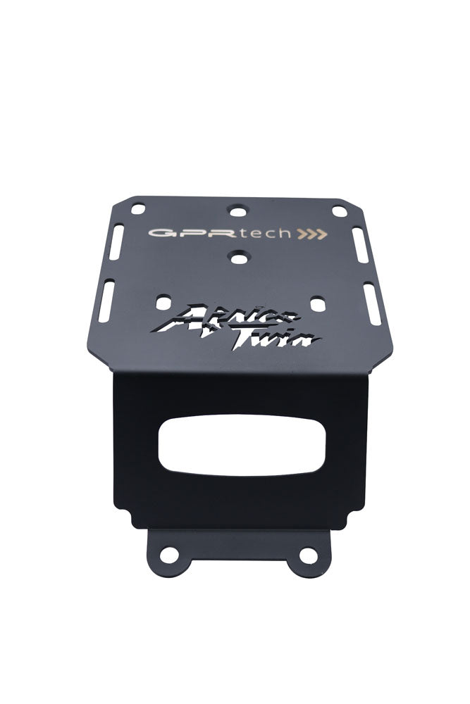 Honda CRF1000L Africa Twin Adventure Sport 2018-2020 e4 Top Case Mounting Plate 35 Liters GPR TECH Black Aluminum