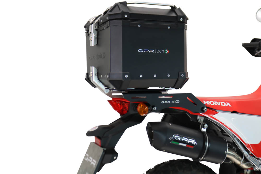 Baúl superior Honda CRF 300 L - Rally 2021-2024 26 litros GPR TECH Aluminio negro