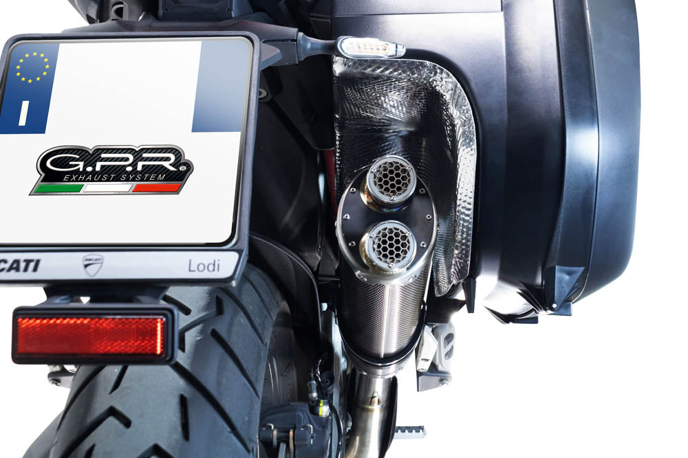 Escape GPR doble de acero inoxidable Slip-On para Ducati Multistrada V4S 2022-2024