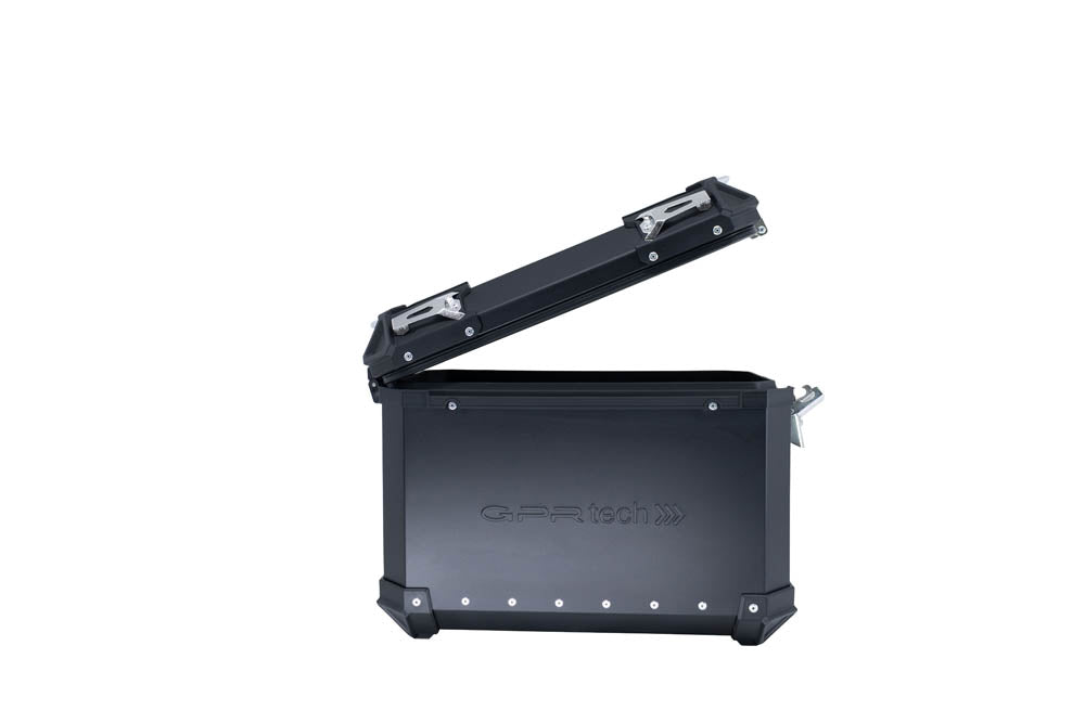 Benelli TRK 502 X 2021-2024 Side Cases 38 Liters + 38 Liters GPR TECH Black Aluminum