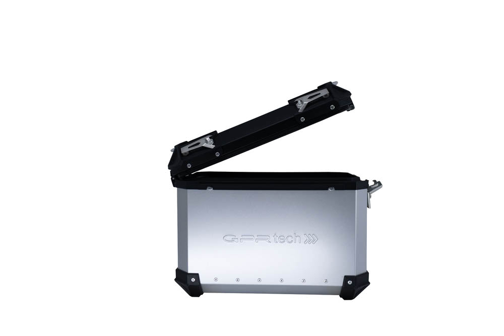 Benelli TRK 502 X 2017-2020 Side Cases 38 Liters + 38 Liters GPR TECH Silver Aluminum