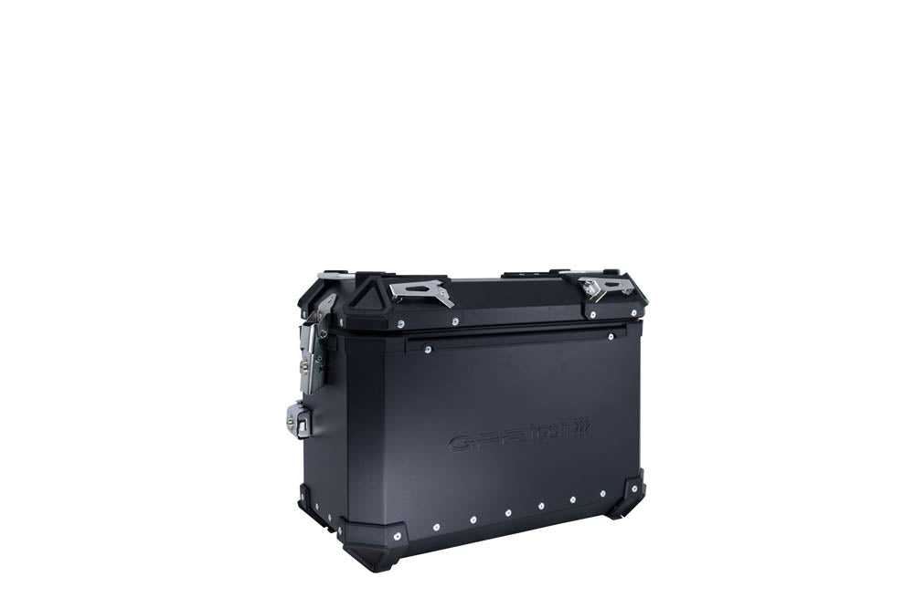 BMW R1300GS Adventure 2023-2025 Top and Side Case Kits 35 Liters + 38 Liters + 38 Liters GPR TECH Black Aluminum