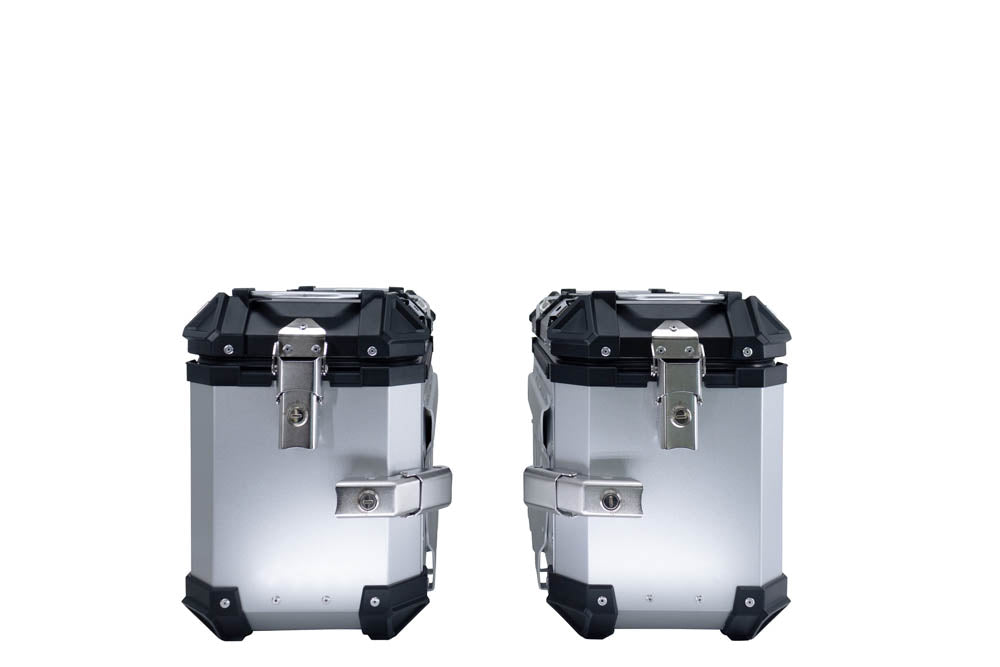 BMW R1300GS 2023-2025 Side Cases 38 Liters + 38 Liters GPR TECH Silver Aluminum