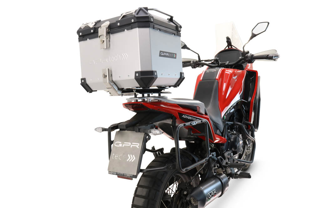 Moto Morini X-CAPE 650 2021-2024 Top Case 45 Liters GPR TECH Silver Aluminum