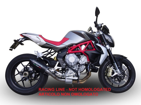 Mv Agusta Brutale 800 2017-2020 Exhaust GPR Furore Evo4 Nero Slip-On
