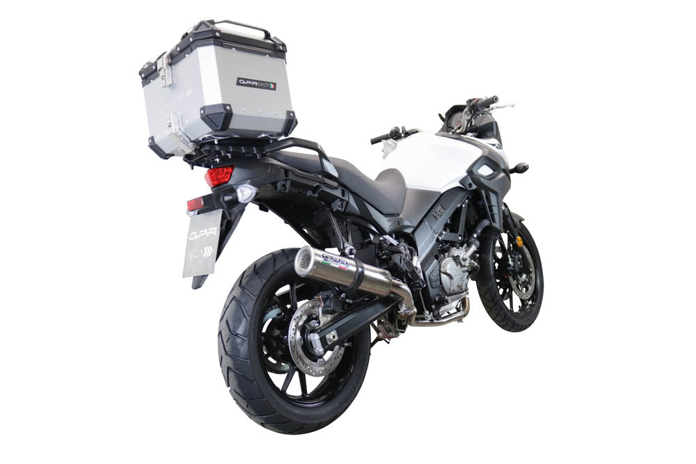 Suzuki V-Strom DL 1000 2017-2019 Top Case 35 Liters GPR TECH Silver Aluminum