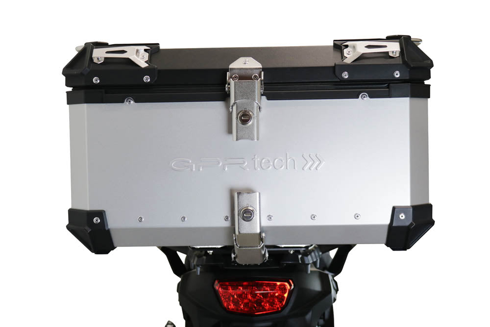 Suzuki V-Strom DL 1000 2017-2019 Top Case 55 Liters GPR TECH Silver Aluminum
