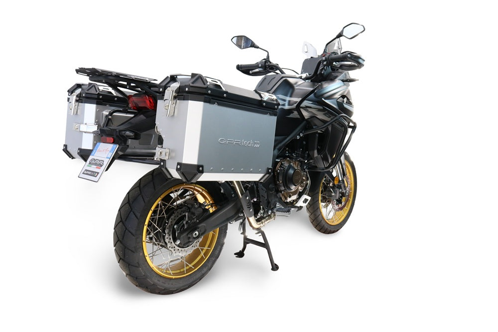 Voge 625DSX 2024-2025 Side Cases 38 Liters + 32 Liters GPR TECH Silver Aluminum - photo 2