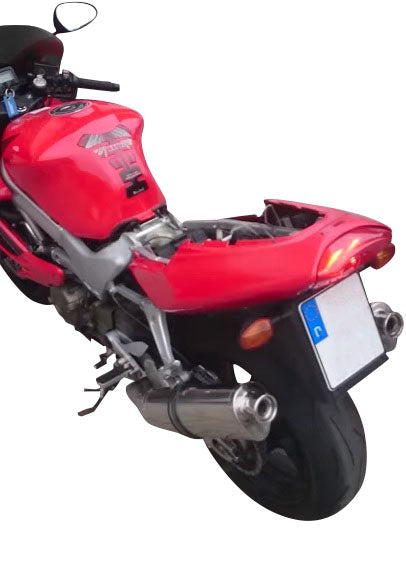 Escape GPR Trioval Dual Slip On para Honda VTR1000F Firestorm 1997-2007