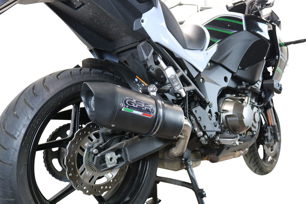 Kawasaki Versys 1000 2019-2020 Exhaust GPR Furore Evo4 Nero Slip-On