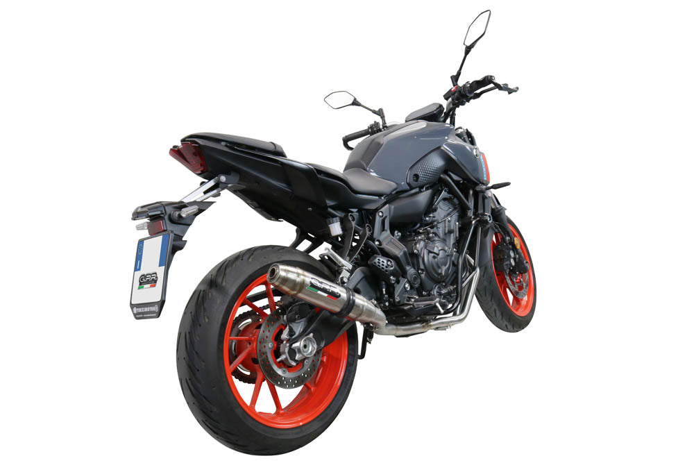 Escape GPR Deeptone Inox Sistema Completo para Yamaha FZ7 MT07 2014-2016