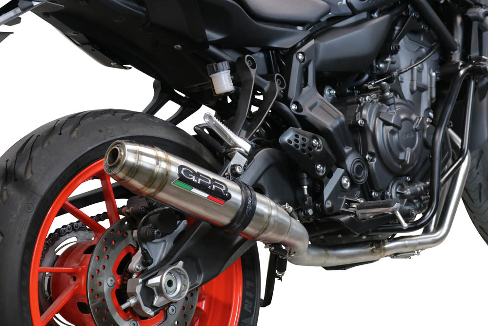 Yamaha FZ7 MT07 2021-2024 Exhaust GPR Deeptone Inox Full System