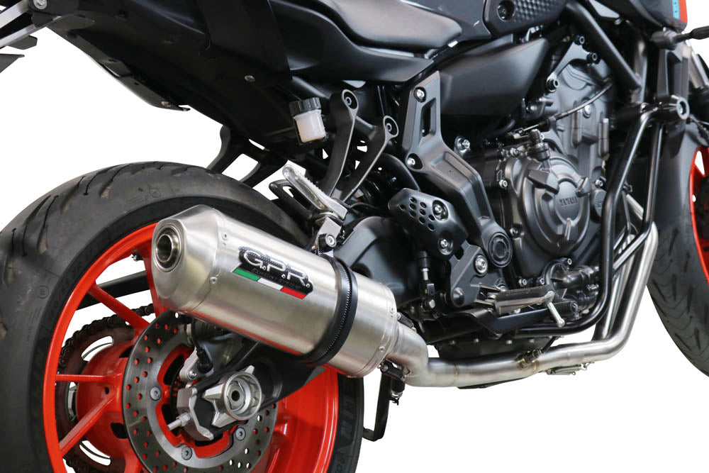 Yamaha FZ7 MT07 2021-2024 Exhaust GPR Satinox Full System
