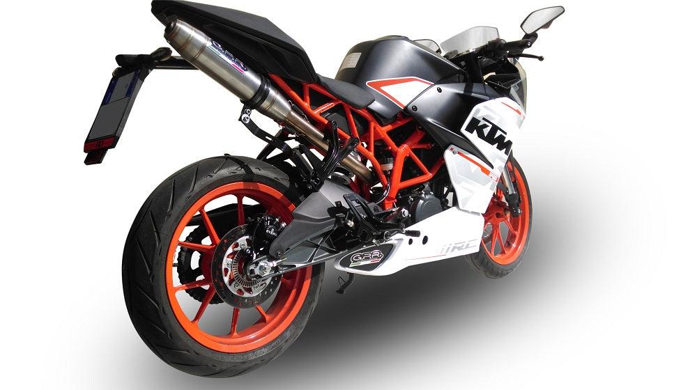 KTM RC 390 2015-2016 Exhaust GPR Deeptone Inox Slip-On High Level Race
