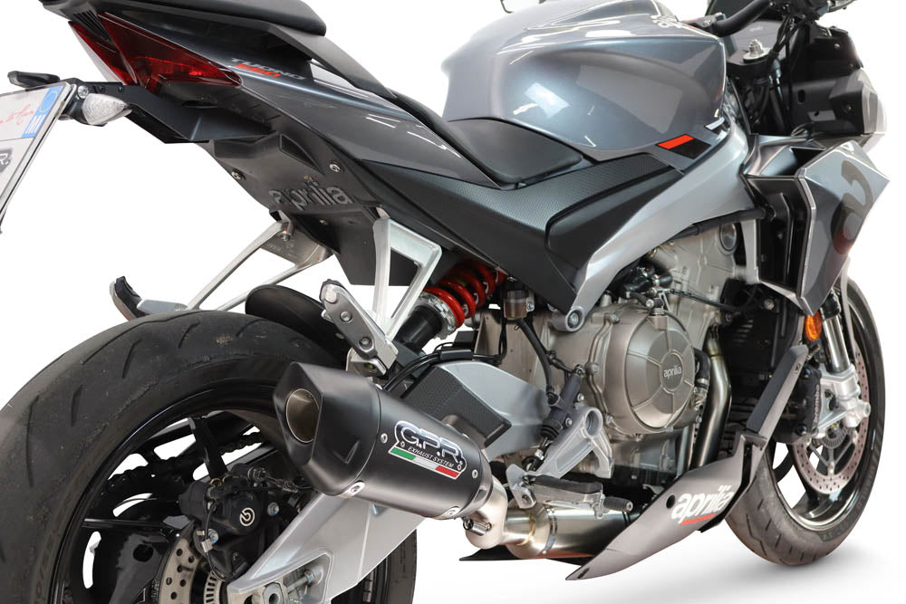 Échappement GPR GP-Revo Black Titanium Système Complet pour Aprilia Tuono 660 2021-2024