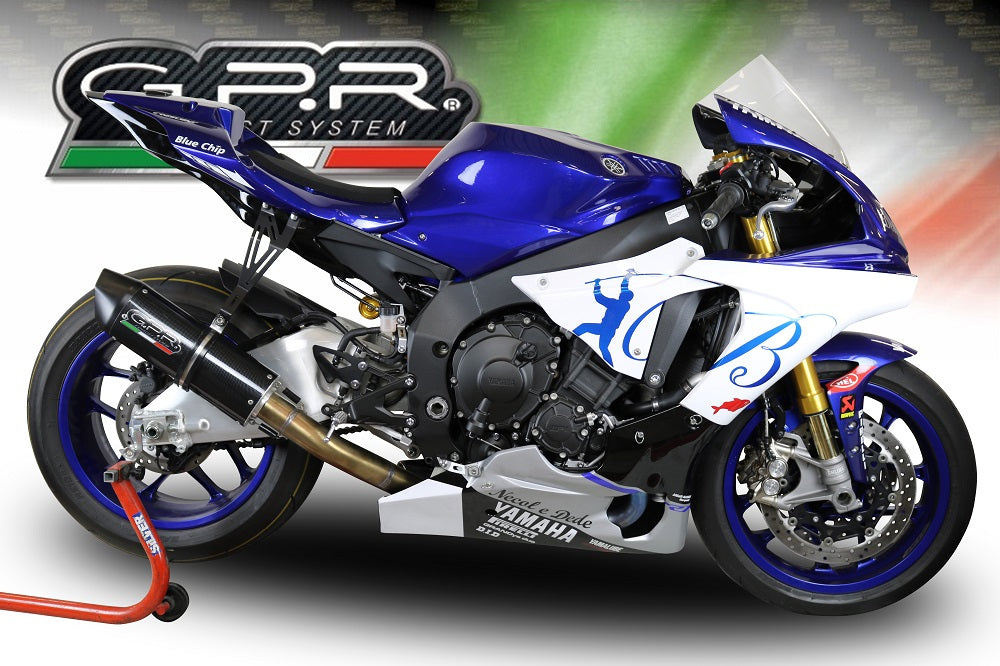 Yamaha R1 2015-2016 Exhaust GPR Furore Nero Slip-On Race