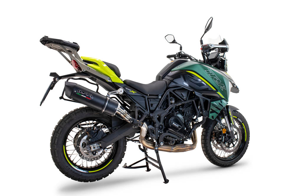 Échappement GPR Furore Evo4 Nero Slip-On pour Benelli TRK 702 X 2023-2024