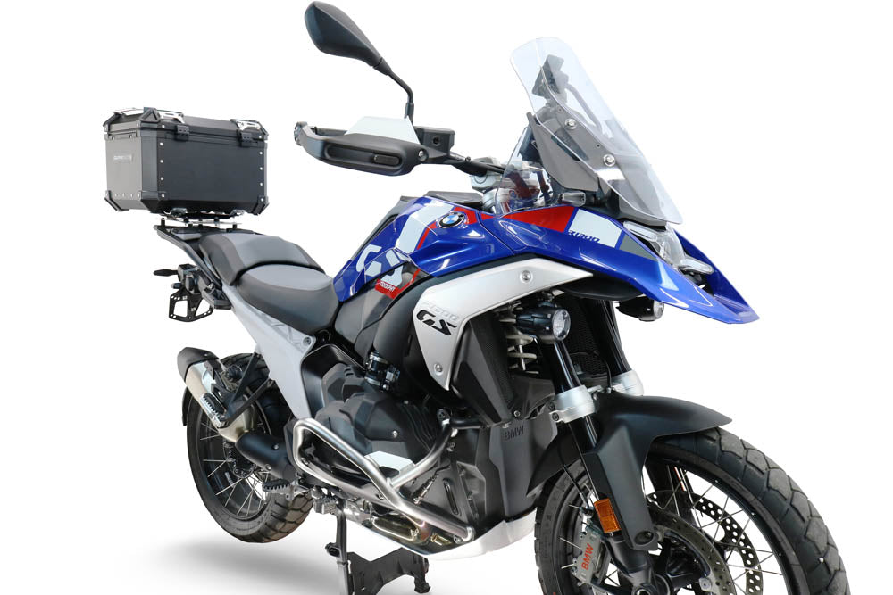 Top case GPR TECH de 45 litres, aluminium noir, pour BMW R1300GS 2024-2026