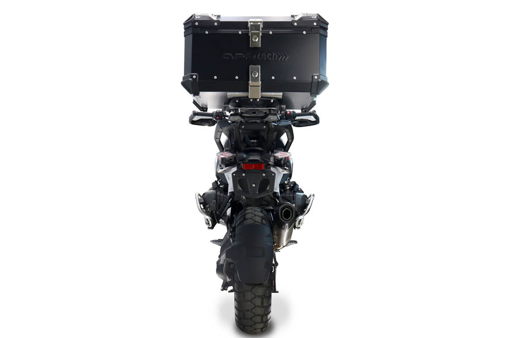 Baúl GPR TECH de 55 litros, aluminio negro, para BMW R1300GS 2024-2026