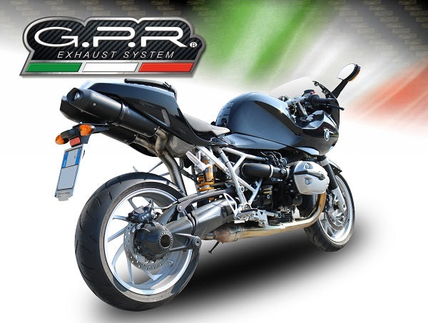 BMW R1200S 2006-2008 Exhaust GPR Furore Nero Dual Slip On
