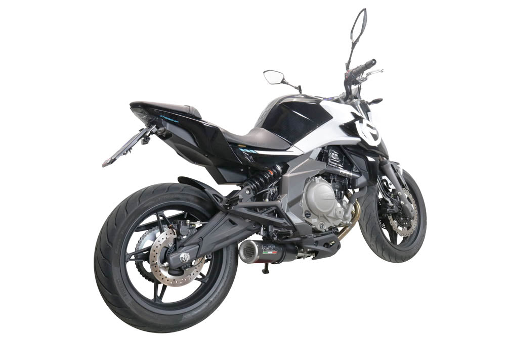 Escape GPR M3 negro de titanio para CF Moto 650 Nk 2021-2024