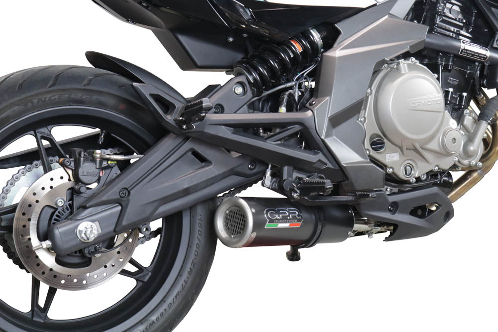 Escape GPR M3 negro de titanio para CF Moto 650 Nk 2021-2024