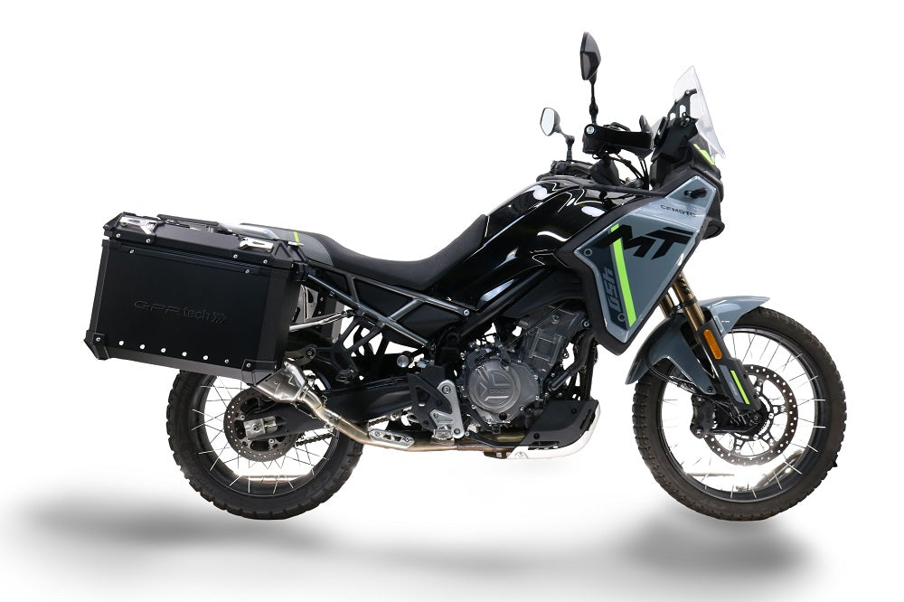 Cf Moto 450MT 2023-2025 Side Cases 38 Liters + 32 Liters GPR TECH Black Aluminum