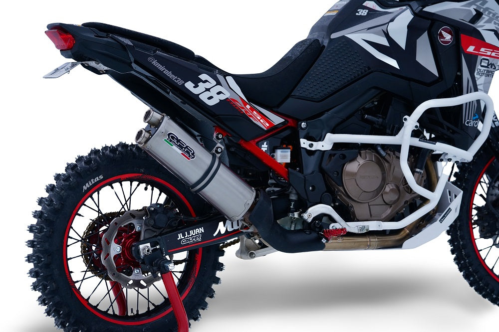 Escape GPR doble de acero inoxidable deslizante para Honda CRF1100L Africa Twin 2020-2025
