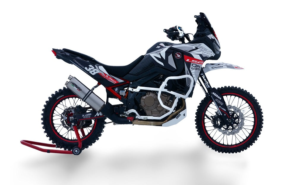 Escape GPR doble de acero inoxidable deslizante para Honda CRF 1100 L Africa Twin Adventure Sport 2020-2025