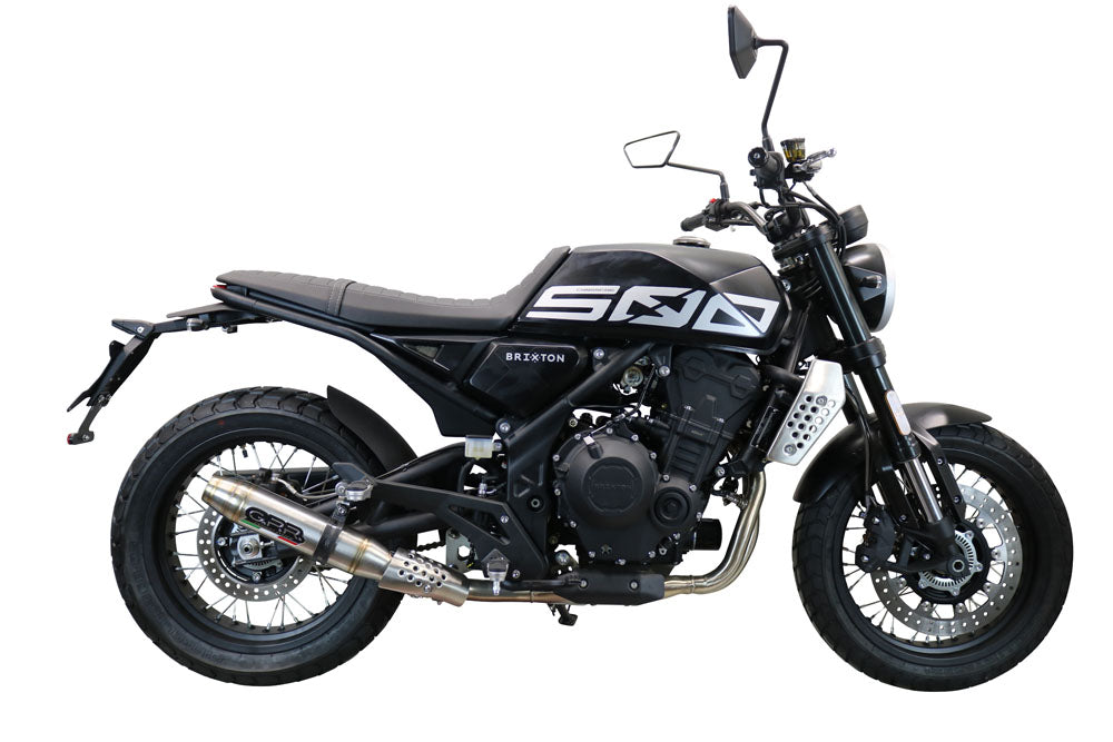 Brixton Crossfire 500X 2020-2021 Exhaust GPR Deeptone Inox Slip-On