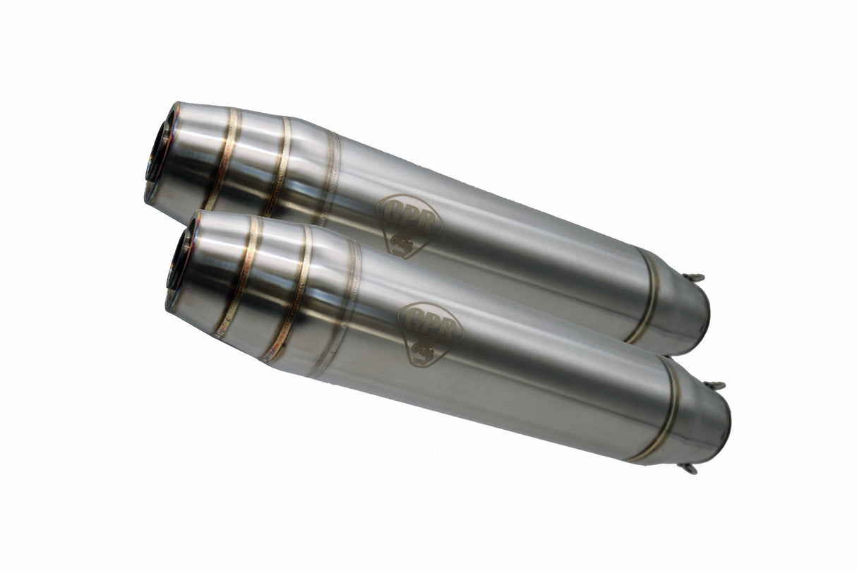 Yamaha Xj 600 Diversion 1991-2001 Exhaust GPR Deeptone Inox Cafè Racer Dual Silencers Only