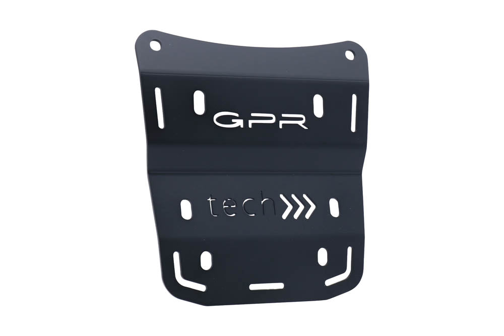 Placa de montaje para baúl superior Ducati Multistrada V4 - V4S - V4S Sport 1100 2021-2024 (35 litros - 55 litros) GPR TECH Aluminio negro