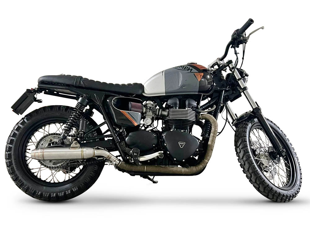 Triumph BONNEVILLE T100 2001-2014 Exhaust GPR Deeptone Inox Dual Slip On Race