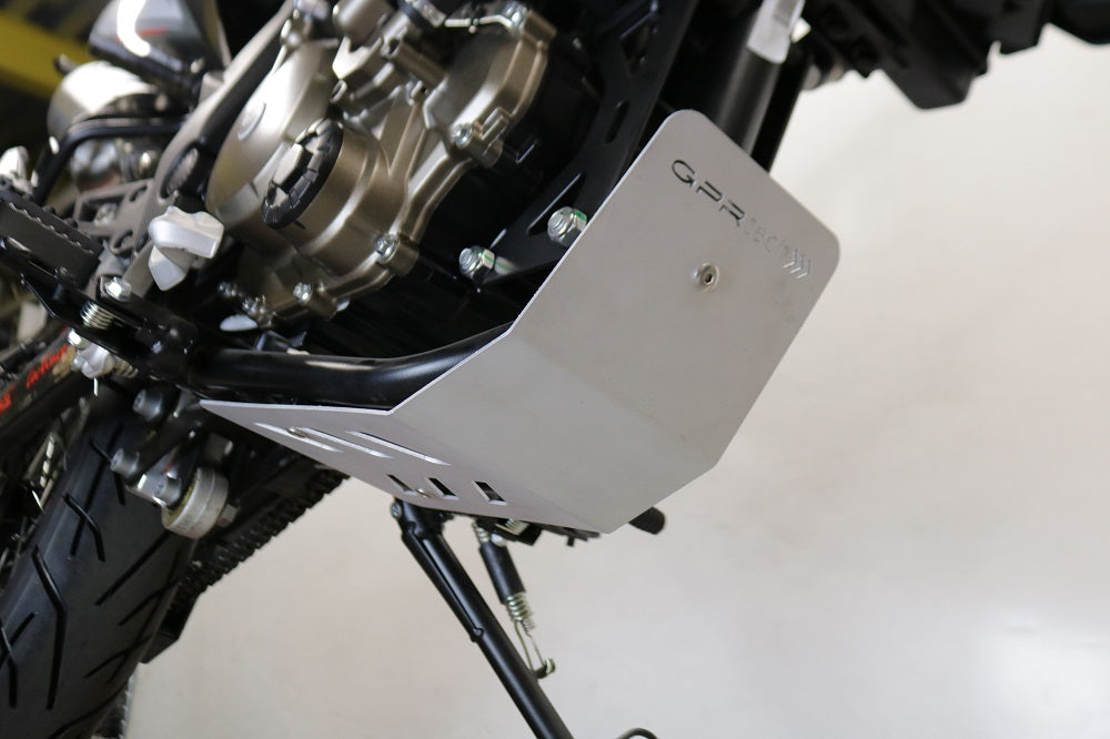 Protector de cárter GPR TECH de titanio para Moto Guzzi V85 TT 2019-2020