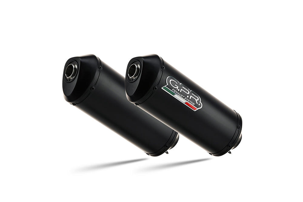 Yamaha Bulldog 1100 2002-2007 Exhaust GPR Ghisa Dual Slip On Race