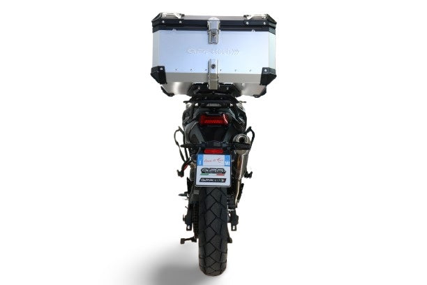 Baúl GPR TECH de 45 litros, aluminio plateado, para Voge 625DSX 2024-2025